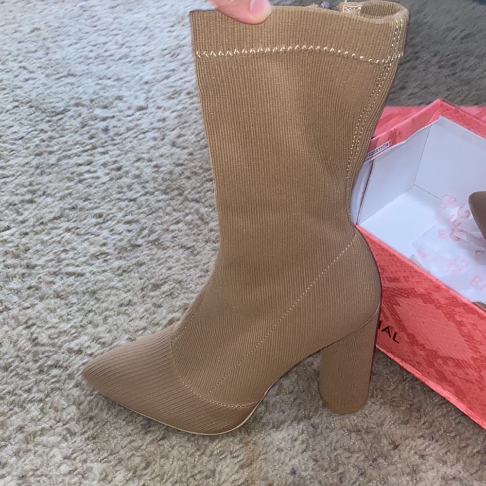 EGO block heel booties